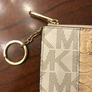 Michael Kors Accessories - Michael Kors Gold Jet Set Card I.D./Coin Holder Michael Kors Accessories - Michael Kors Gold Jet Set Card I.D./Coin Holder